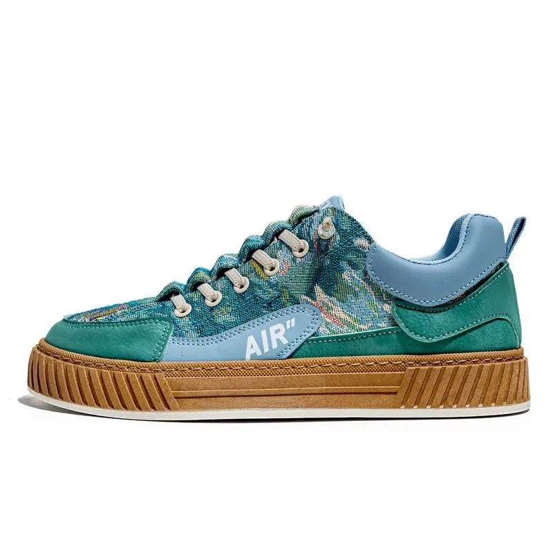 Men's Run Sneaker Walking Leather Cricket Comfort Skateboard Shoes