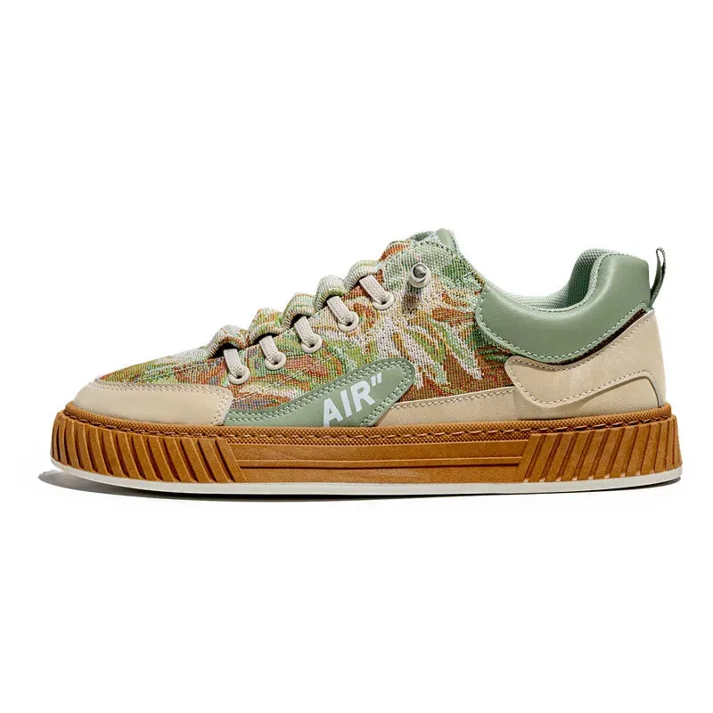 Men's Run Sneaker Walking Leather Cricket Comfort Skateboard Shoes
