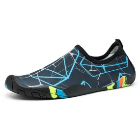Men's Summer Striped Rubber Slip-Ons