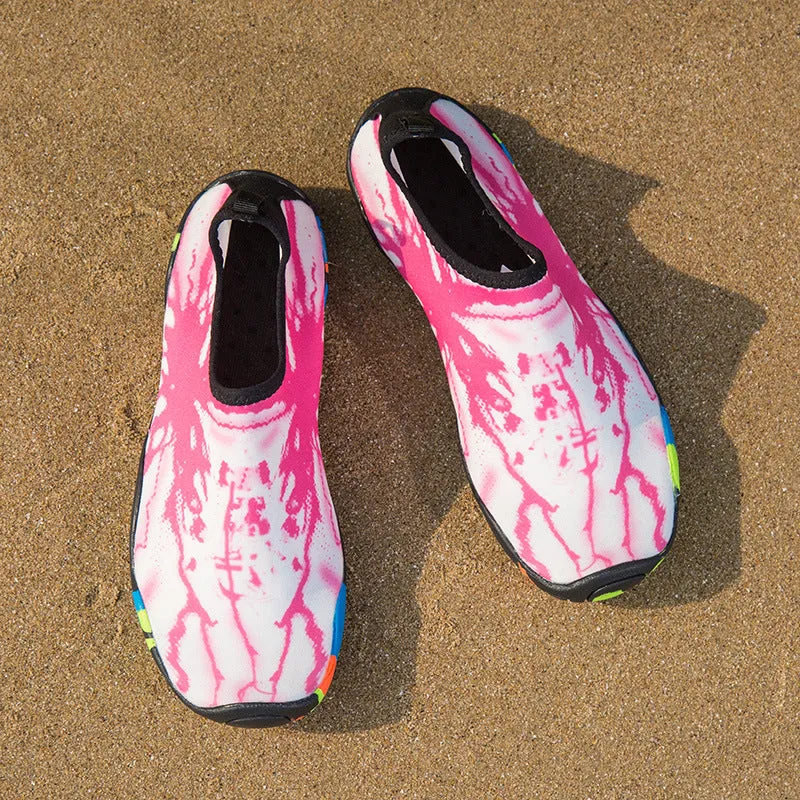 Men's Summer Striped Rubber Slip-Ons