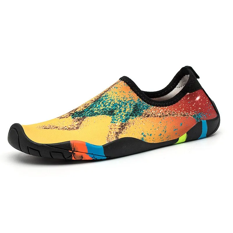 Men's Summer Striped Rubber Slip-Ons