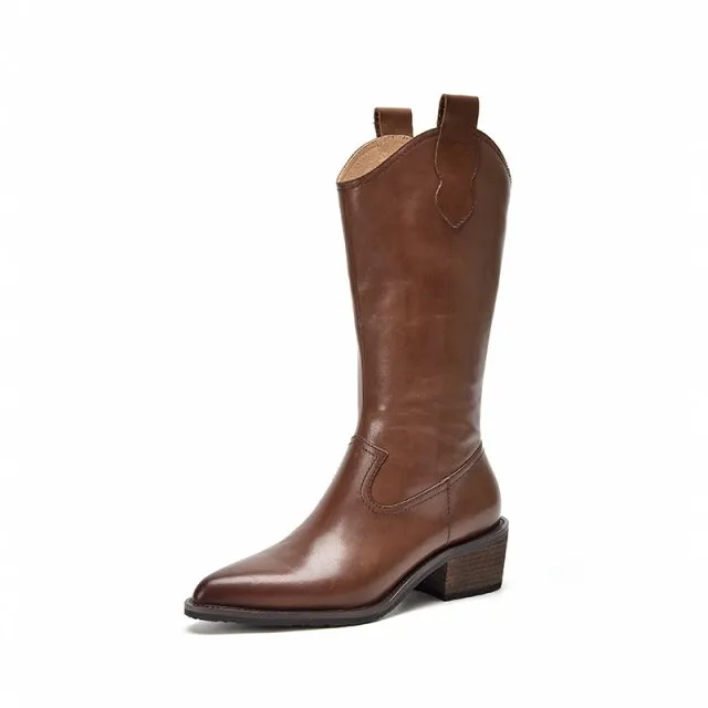 Miller Women's Mid Calf Leather Boots