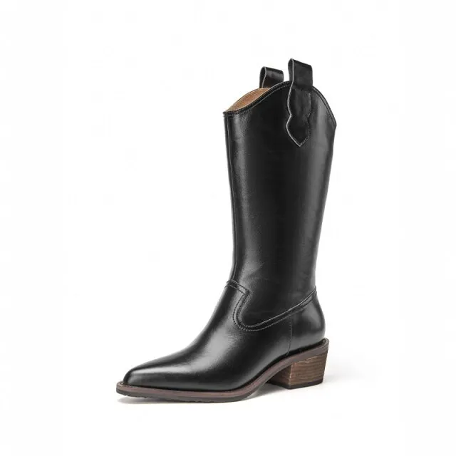 Miller Women's Mid Calf Leather Boots