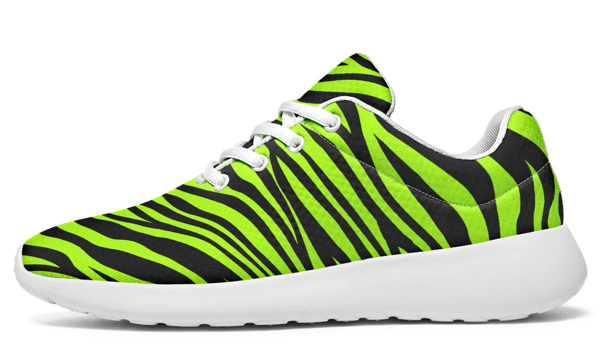 Neon Zebra Sneakers