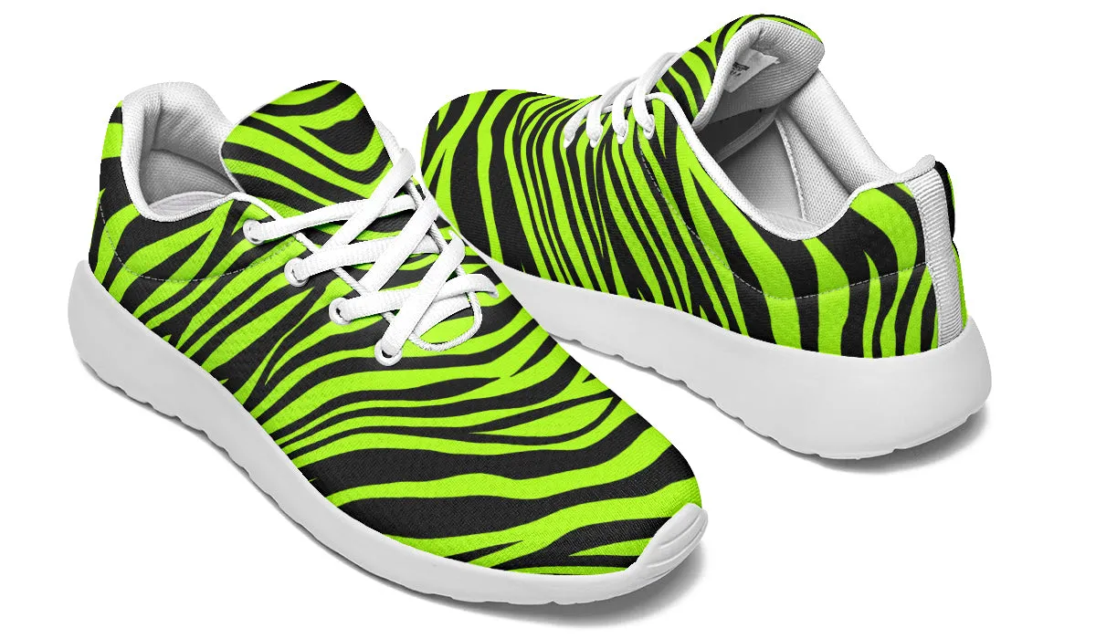Neon Zebra Sneakers