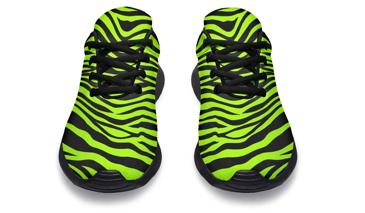 Neon Zebra Sneakers