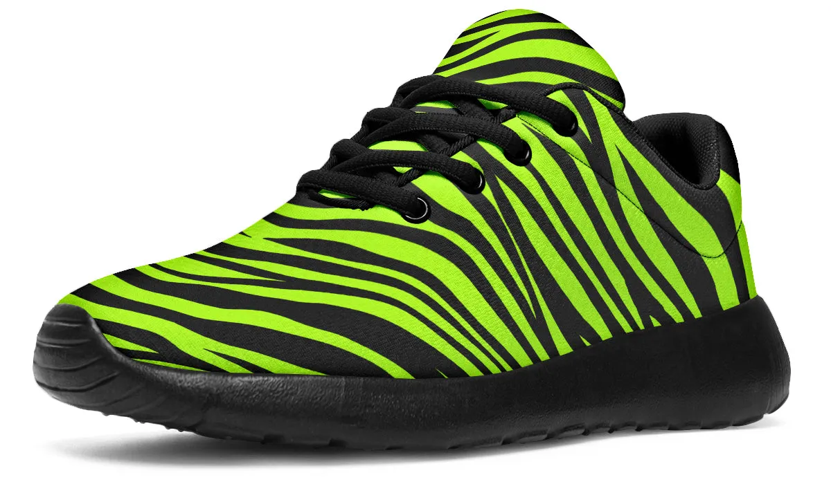 Neon Zebra Sneakers