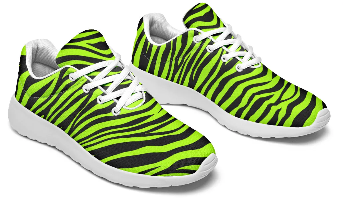 Neon Zebra Sneakers