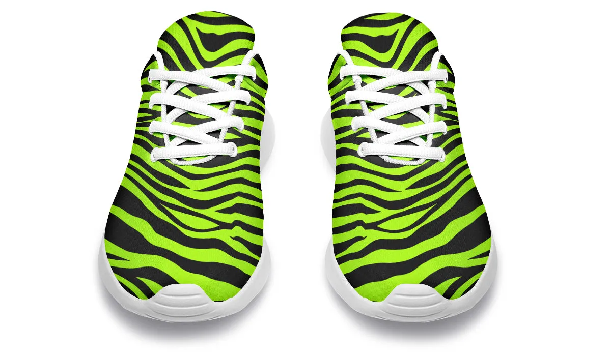 Neon Zebra Sneakers