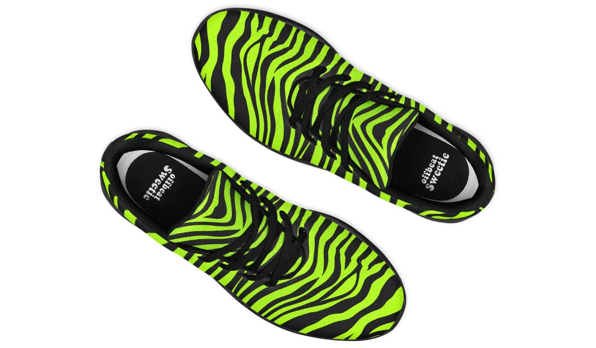 Neon Zebra Sneakers
