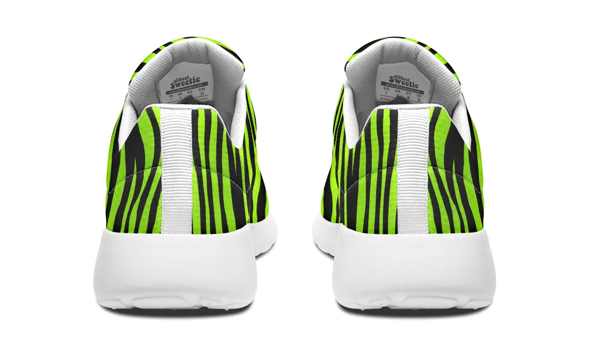 Neon Zebra Sneakers