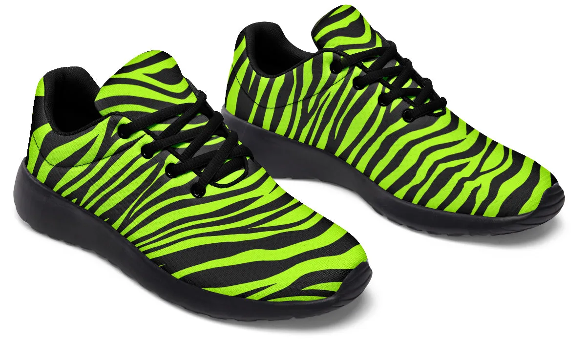 Neon Zebra Sneakers