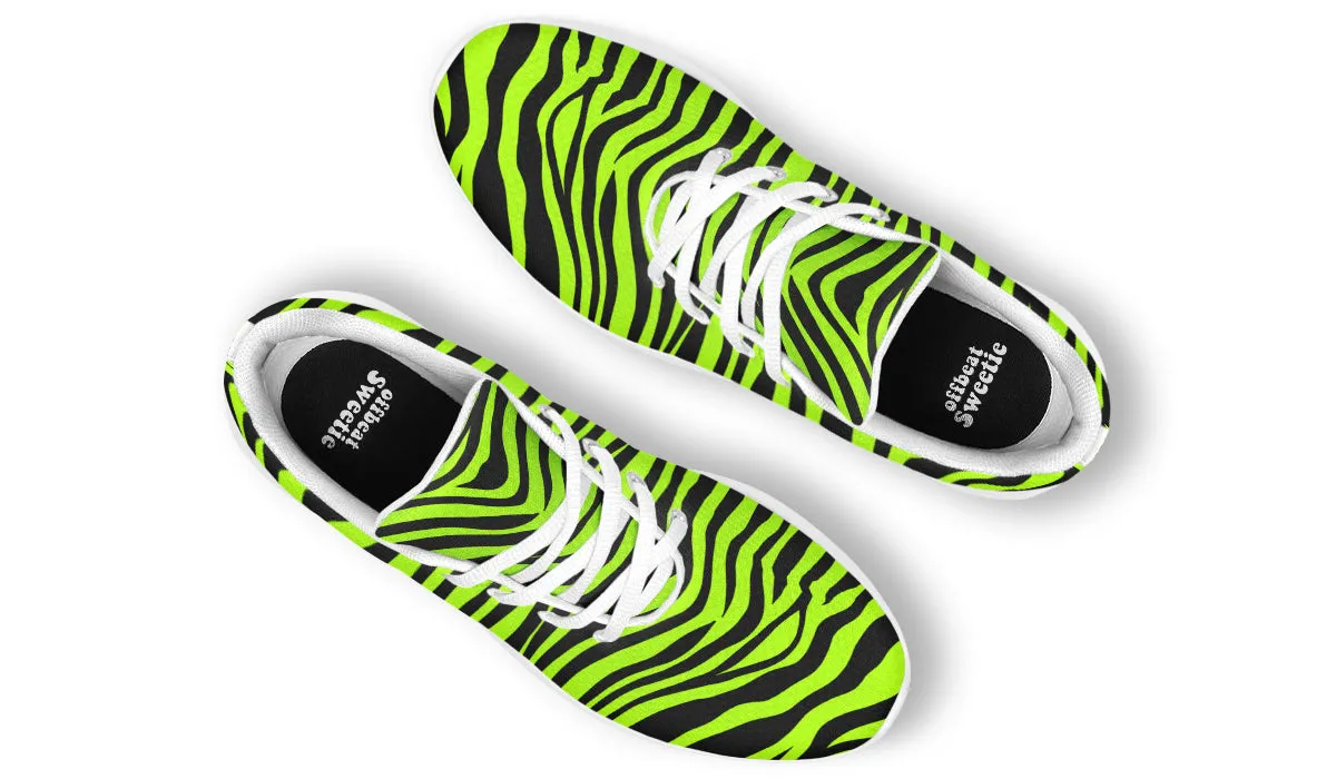 Neon Zebra Sneakers