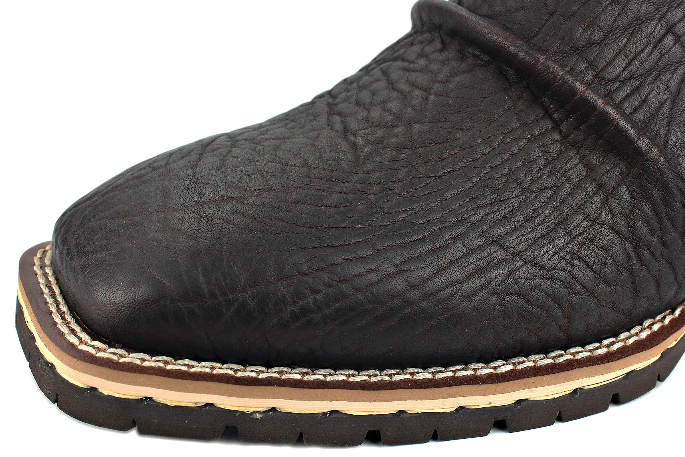 OSSTONE Cowboy Boots for Men Designer Fashion Zipper-up Leather Moto Chukka western Boots Casual Shoes OS-5008-H10-A-US