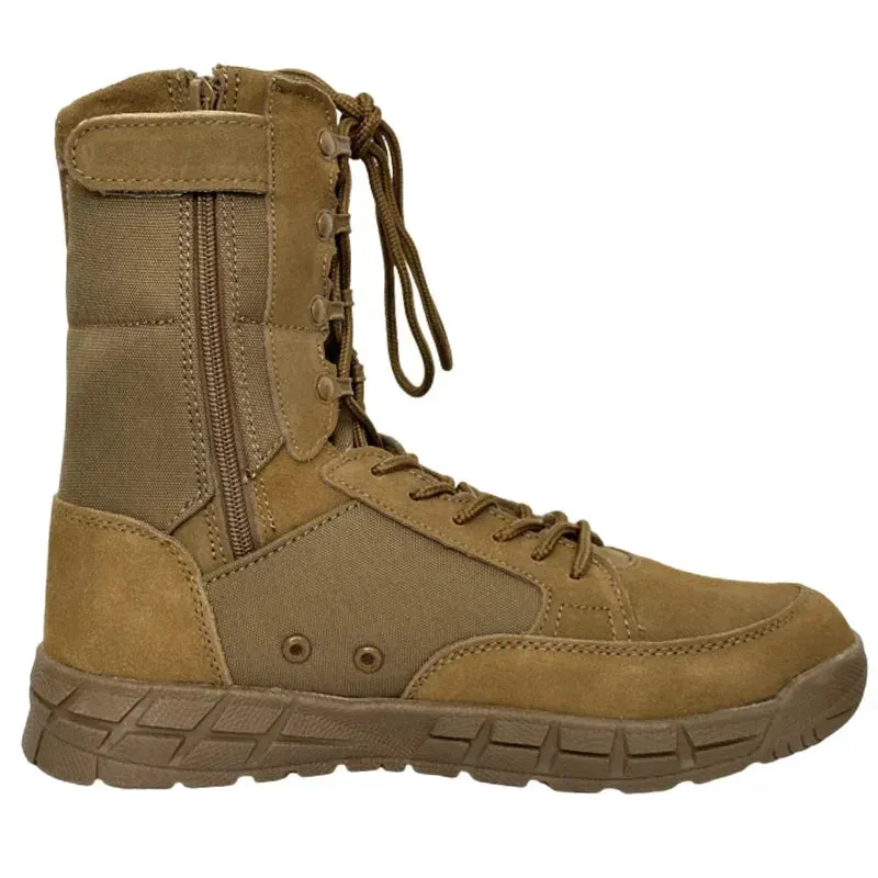 Outdoor Men's Hiking Shoes Desert High Tactical Boots Men's Soldier Combat Boots