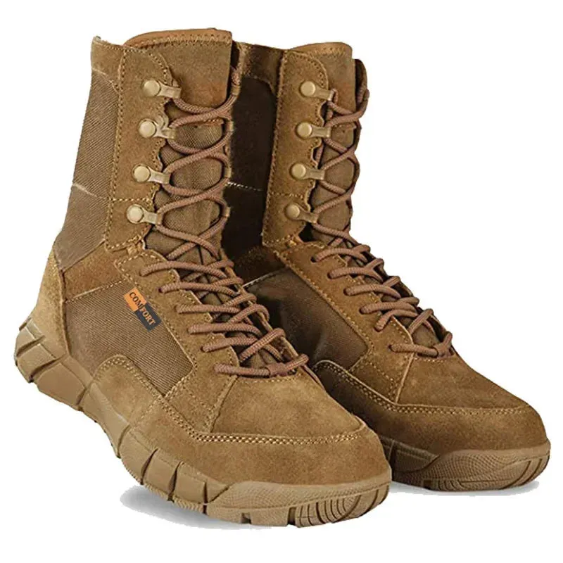 Outdoor Men's Hiking Shoes Desert High Tactical Boots Men's Soldier Combat Boots