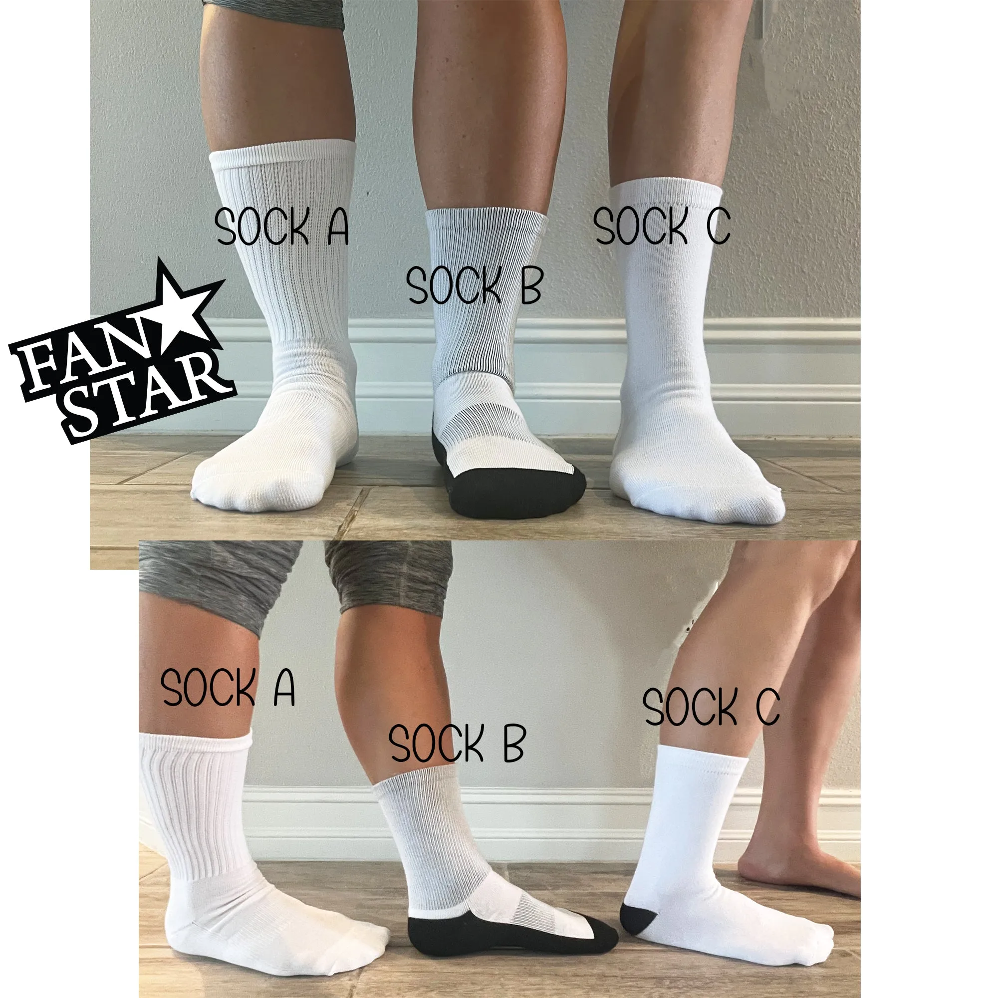 Personalized Volleyball Crew Socks