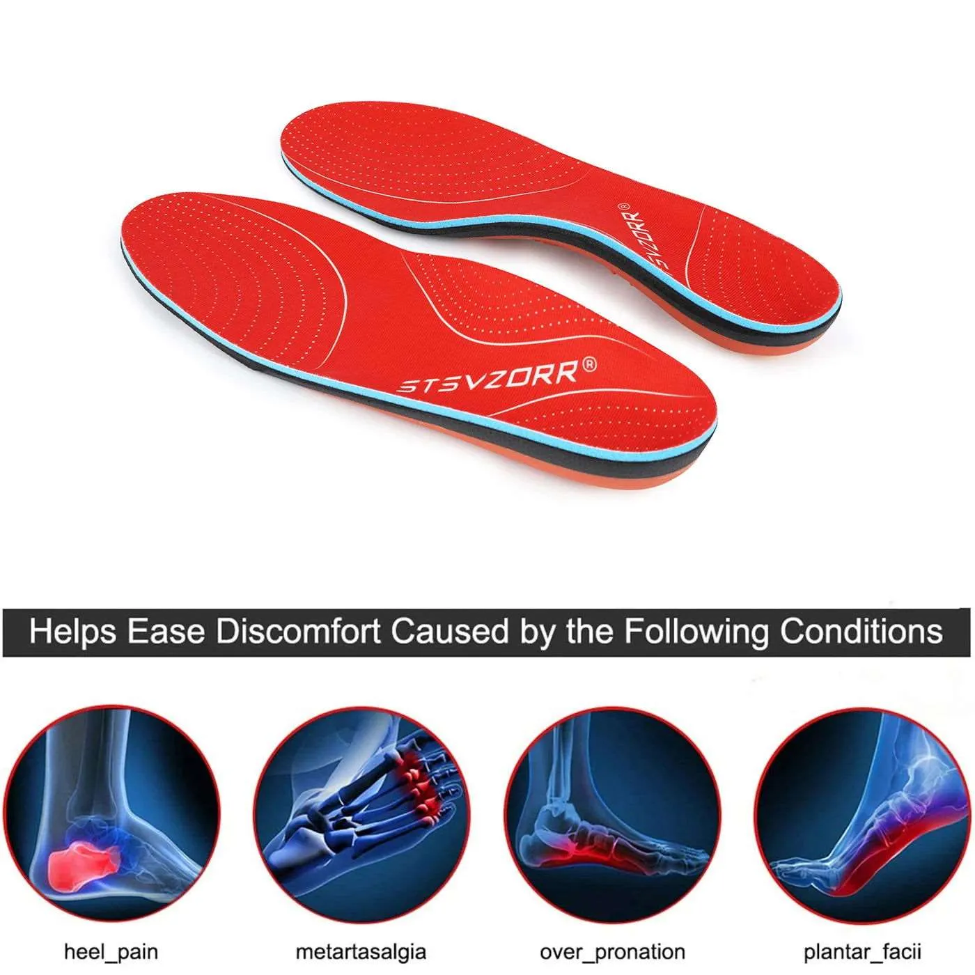 Plantar Fasciitis Orthopedic Arch Support Sport Insert Insoles
