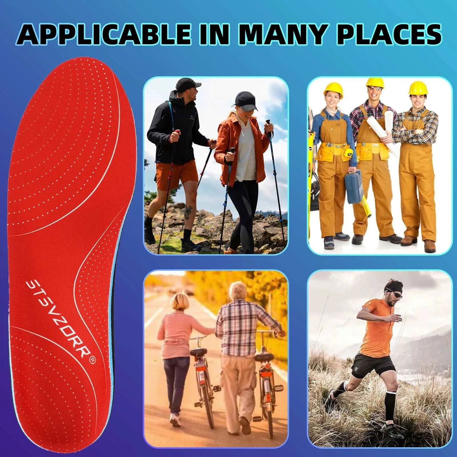 Plantar Fasciitis Orthopedic Arch Support Sport Insert Insoles