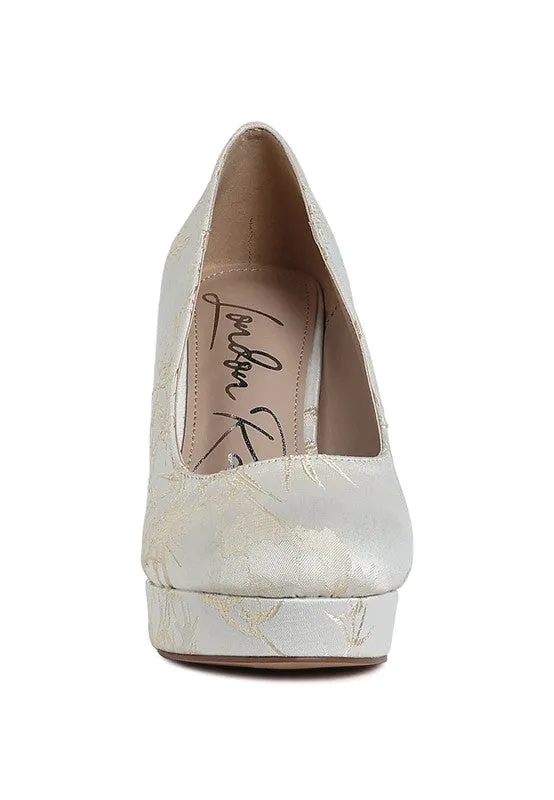 Platform Block Heel Pumps