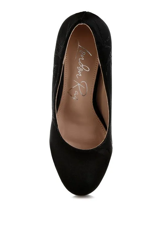 Platform Block Heel Pumps
