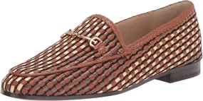 Sam Edelman Laurel Saddle Multi Slip On Almond Toe Fashion Leather Loafers
