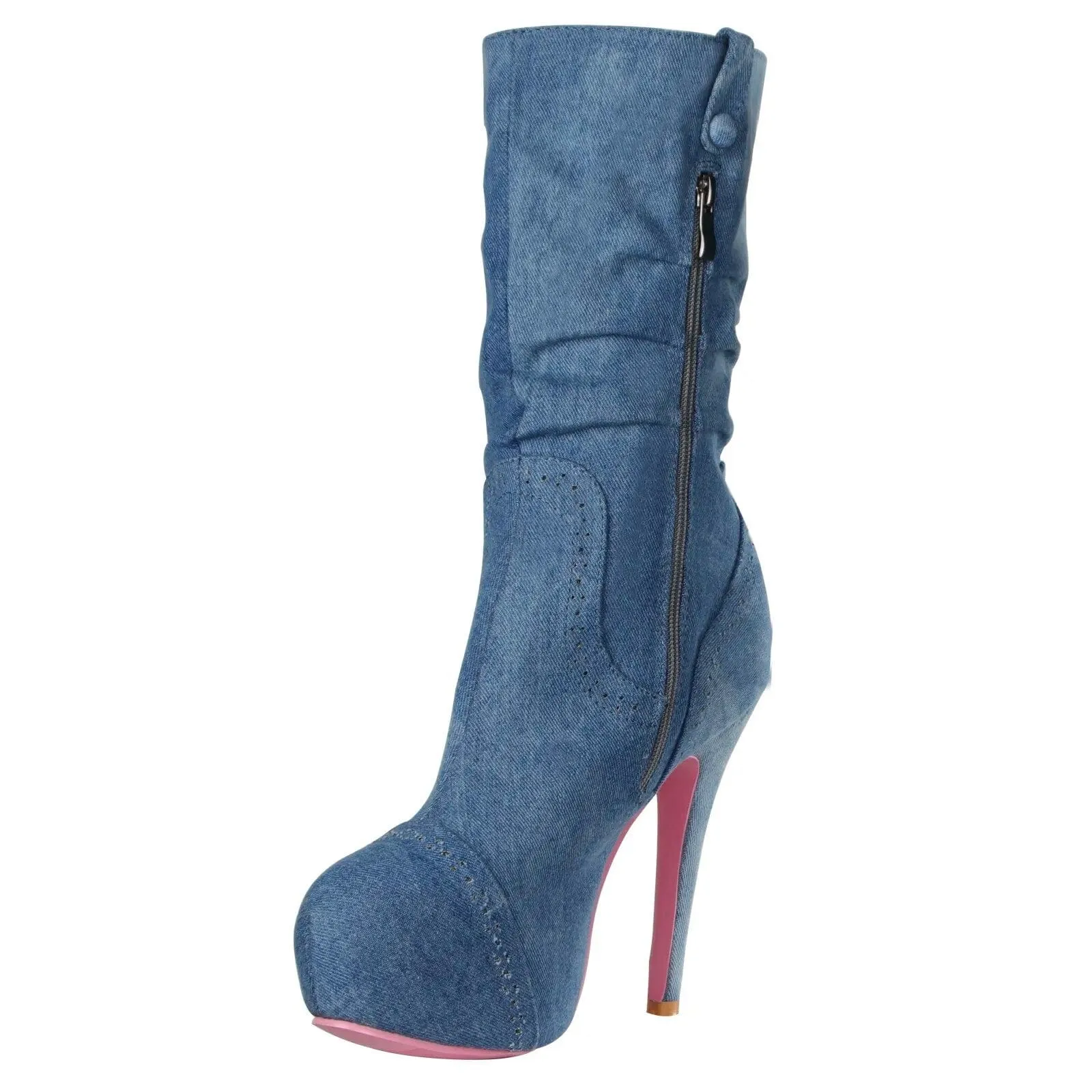 Samara Pink Sole Heel Boots