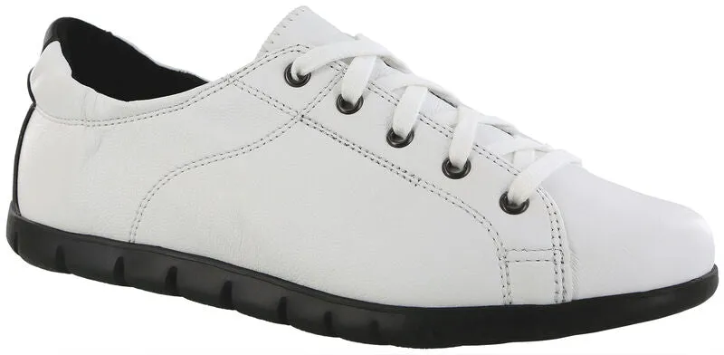 SAS Solstice II Gravity/Tan Leopard Lace Up Flat