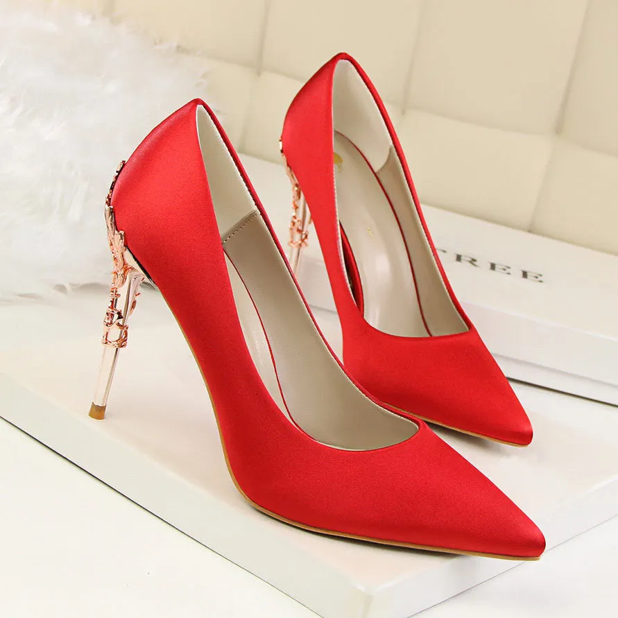 Sexy Pumps Gold Silver Thin Heel High Heel Shoes
