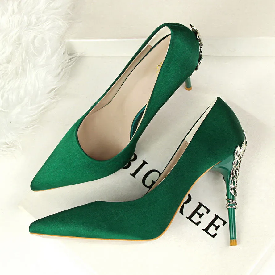 Sexy Pumps Gold Silver Thin Heel High Heel Shoes