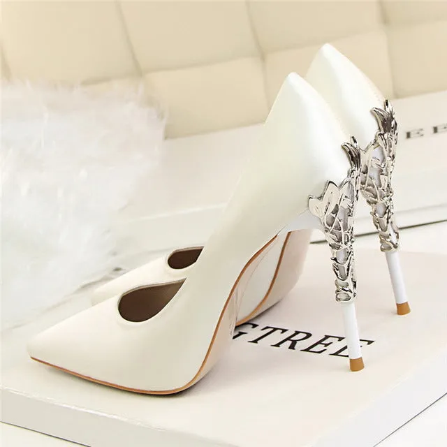 Sexy Pumps Gold Silver Thin Heel High Heel Shoes