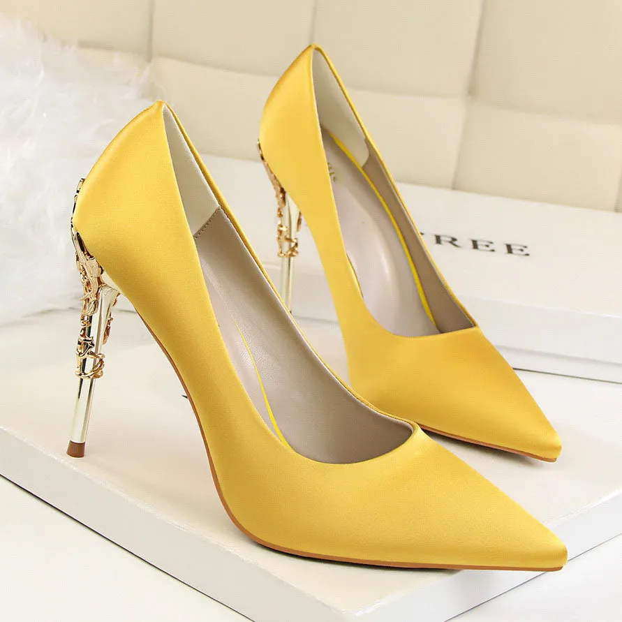 Sexy Pumps Gold Silver Thin Heel High Heel Shoes
