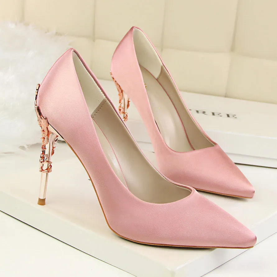 Sexy Pumps Gold Silver Thin Heel High Heel Shoes
