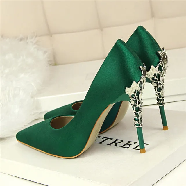 Sexy Pumps Gold Silver Thin Heel High Heel Shoes