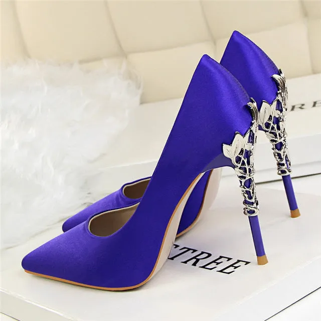 Sexy Pumps Gold Silver Thin Heel High Heel Shoes