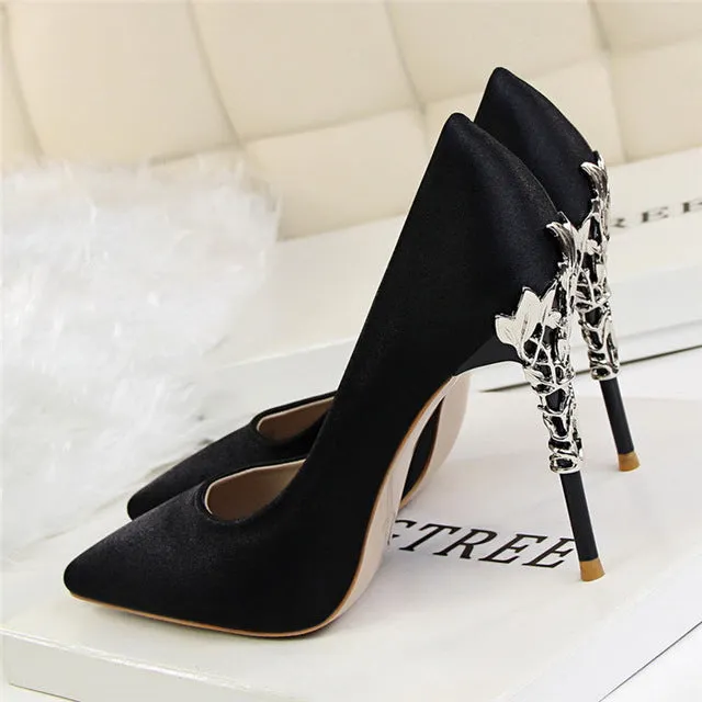 Sexy Pumps Gold Silver Thin Heel High Heel Shoes