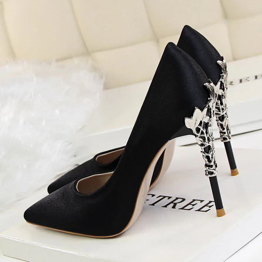 Sexy Pumps Gold Silver Thin Heel High Heel Shoes