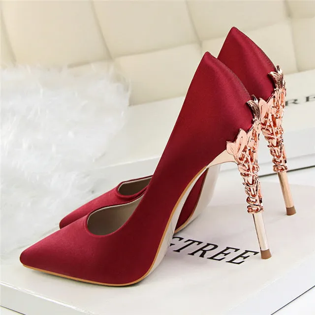 Sexy Pumps Gold Silver Thin Heel High Heel Shoes
