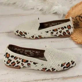 Solid Color Square Toe Mesh Loafers™