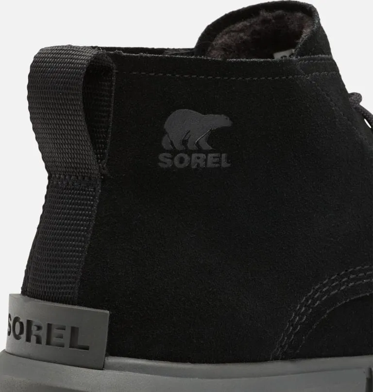 Sorel Men's Explorer Drift Waterproof Boots- Black/ Sea Salt