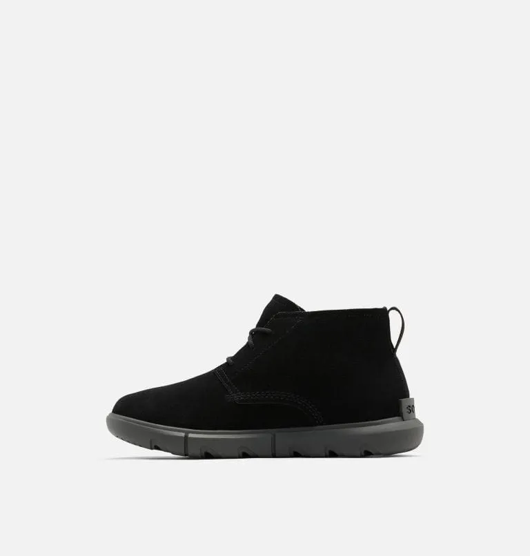 Sorel Men's Explorer Drift Waterproof Boots- Black/ Sea Salt