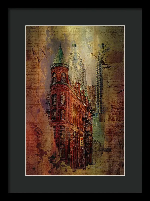 Toronto Flatiron Lights - Framed Print