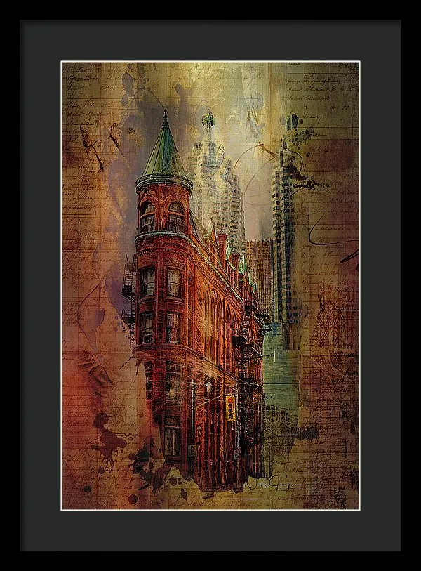 Toronto Flatiron Lights - Framed Print