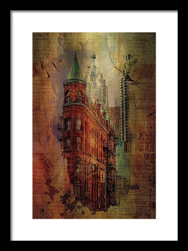 Toronto Flatiron Lights - Framed Print