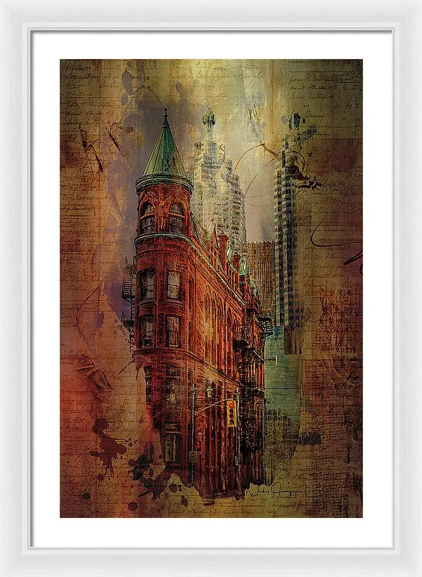 Toronto Flatiron Lights - Framed Print