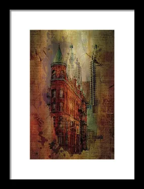 Toronto Flatiron Lights - Framed Print