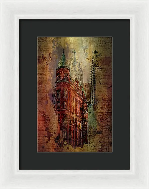 Toronto Flatiron Lights - Framed Print