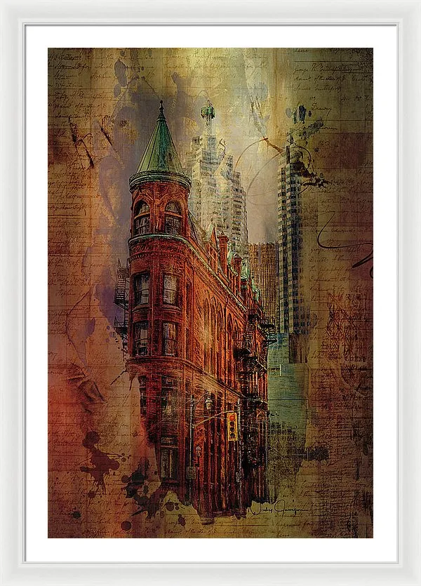 Toronto Flatiron Lights - Framed Print