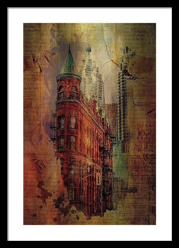 Toronto Flatiron Lights - Framed Print