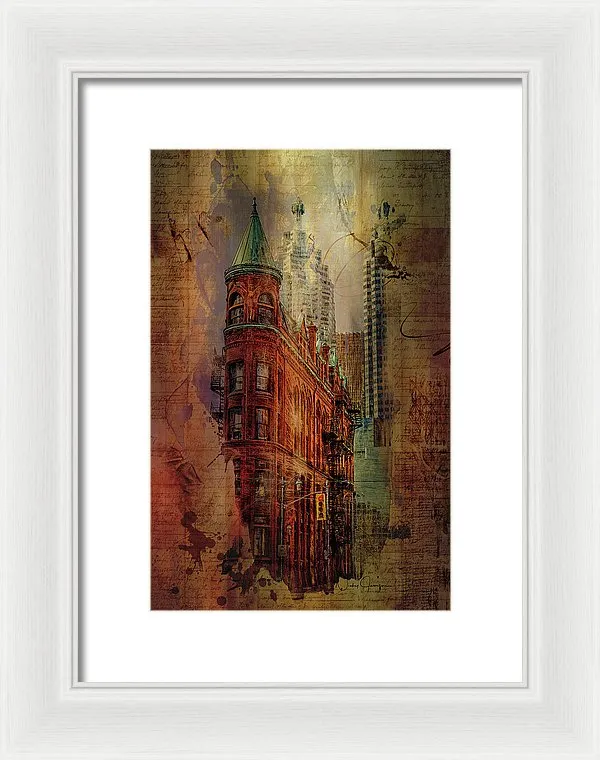 Toronto Flatiron Lights - Framed Print